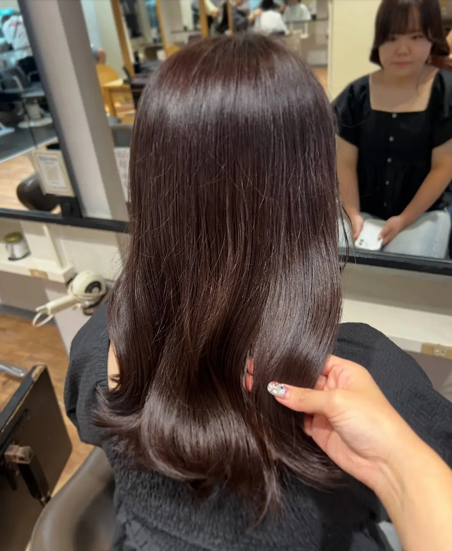 カラー ブラウンカラー ショコラブラウン カット ヘアカラー トリートメント インナーカラー♡ Nanakoのヘアスタイル