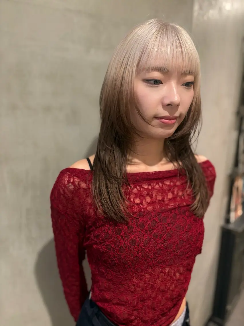 ロング カラー カット ヘアカラー トリートメント 優作 〜圧倒的信頼〜のヘアスタイル