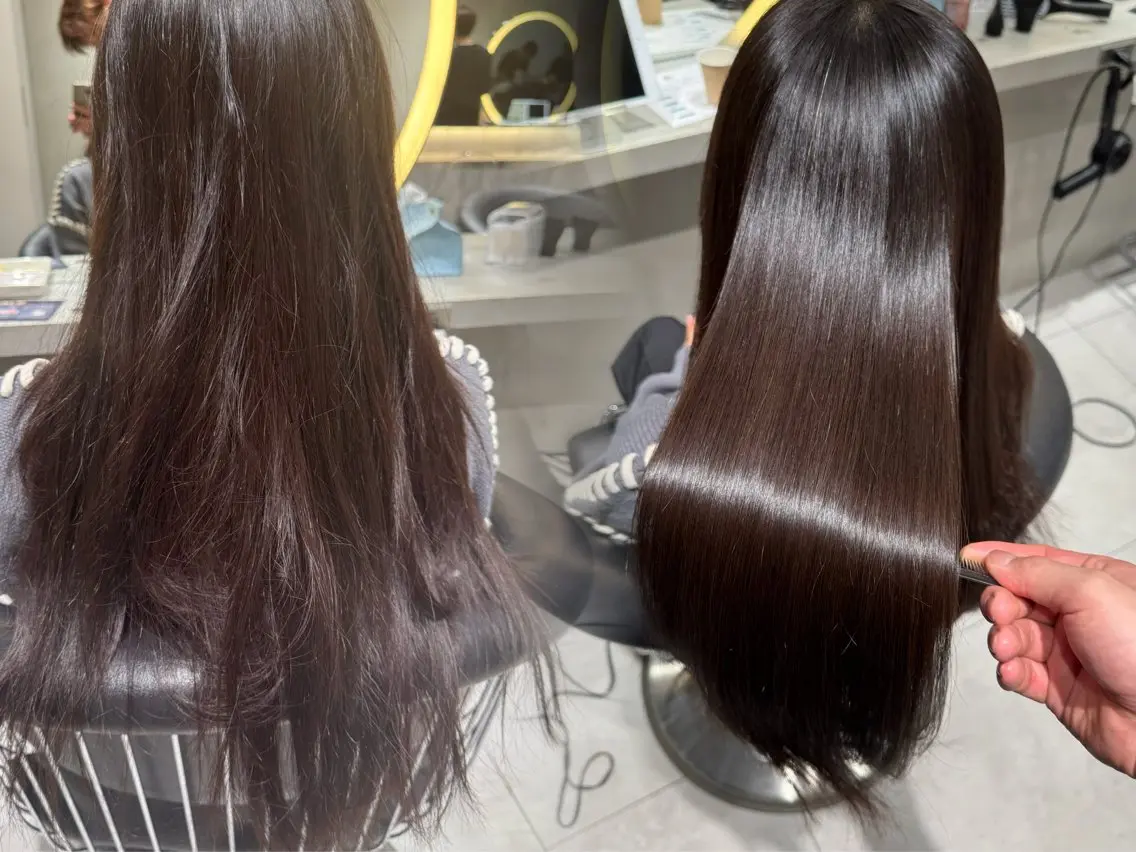 ロング カラー カット ヘアカラー 縮毛矯正 トリートメント レイヤー/縮毛矯正 マスター✨️タケルのヘアスタイル