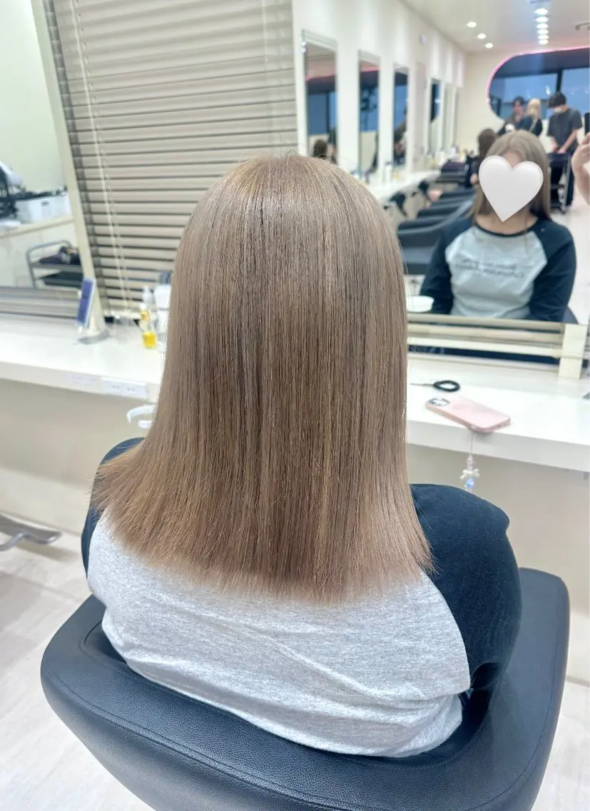 セミロング カラー ヘアアレンジ 🎀 yuuka🎀のヘアスタイル