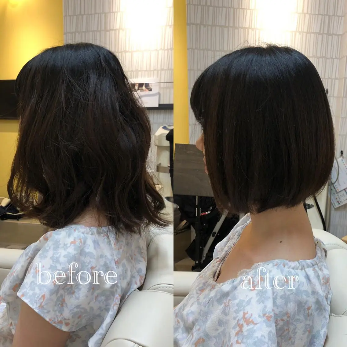 ショート カラー アディクシーカラー イルミナカラー くせ毛 髪質改善 縮毛矯正 tuuli トゥーリのヘアスタイル