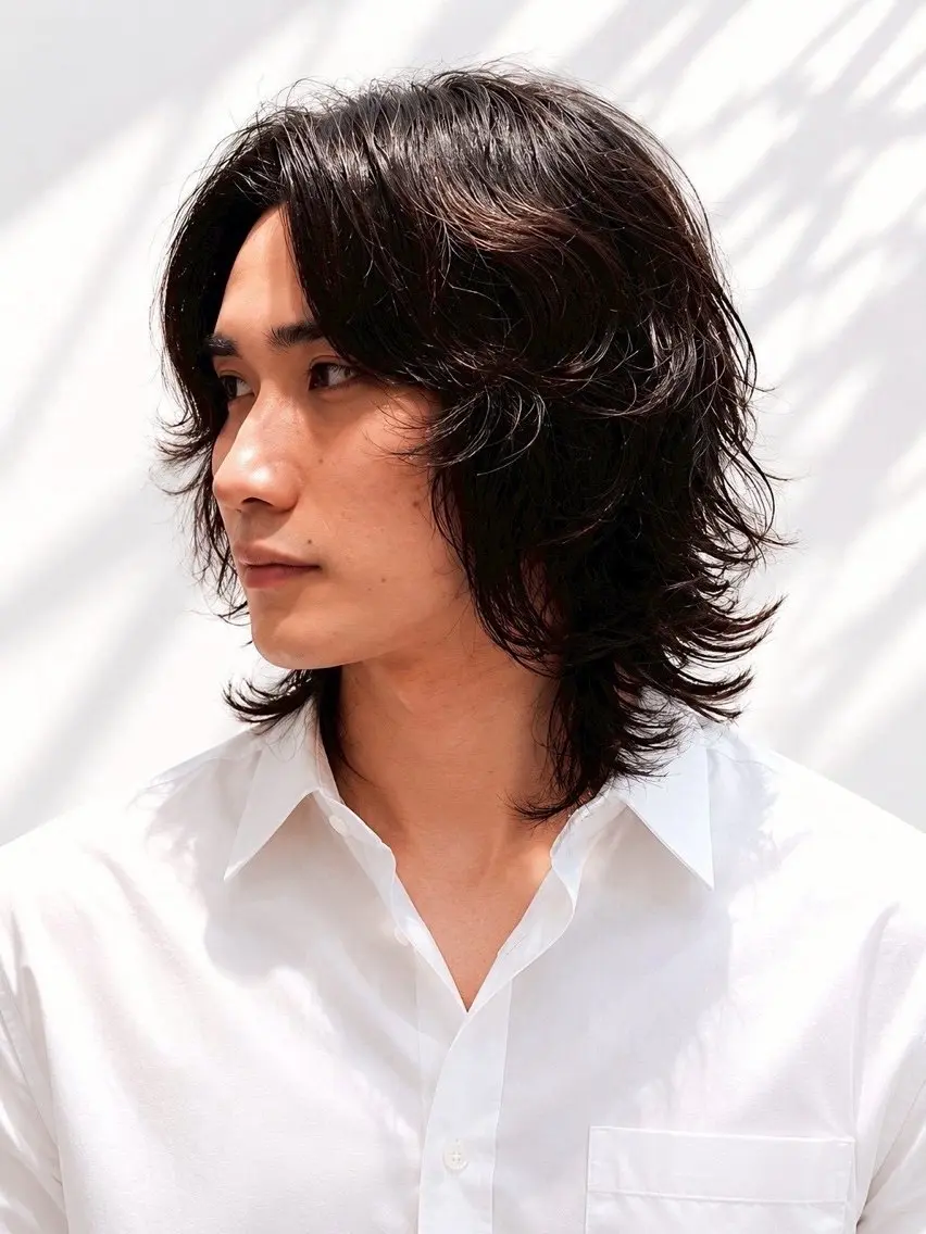 ミディアム パーマ メンズ モデル募集中 /Rikuのヘアスタイル