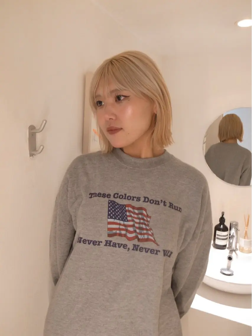 カラー ヘアカラー かがやしづ ⭐️ベージュのヘアスタイル
