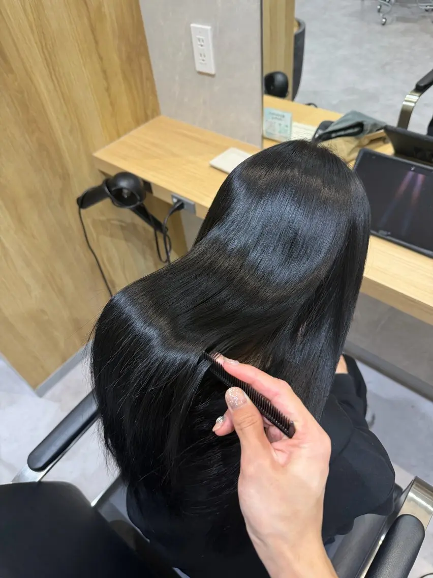 ロング カラー 縮毛矯正 ヘアカラー 縮毛矯正 トリートメント 縮毛矯正/メンズ カット栄 伊藤 翔哉のヘアスタイル