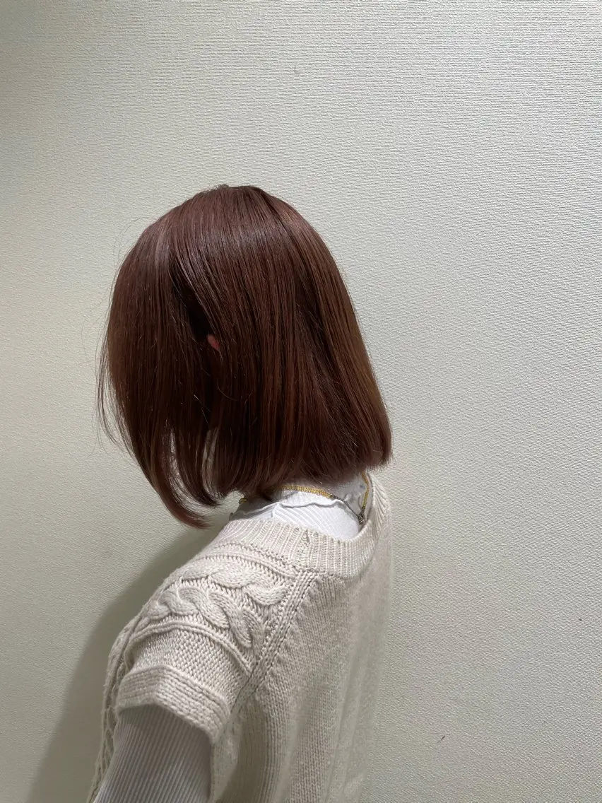 ミディアム カラー ブラウンカラー 派手髪♡モデル募集 鈴木沙彩のヘアスタイル