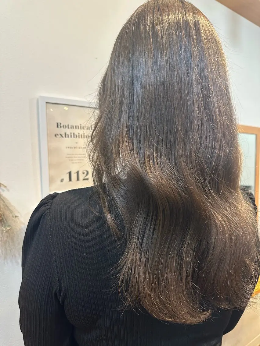 ロング カラー グレージュ カット ヘアカラー トリートメント SHIBUYA/蒲田 tinoのヘアスタイル