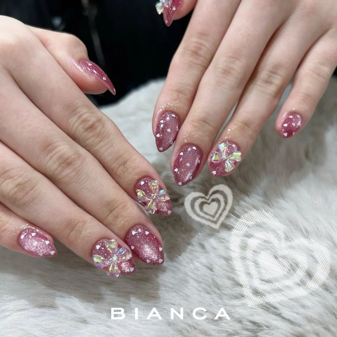 ネイル ハンドネイル Bianca 川口 moe˖ ࣪⊹のネイルデザイン