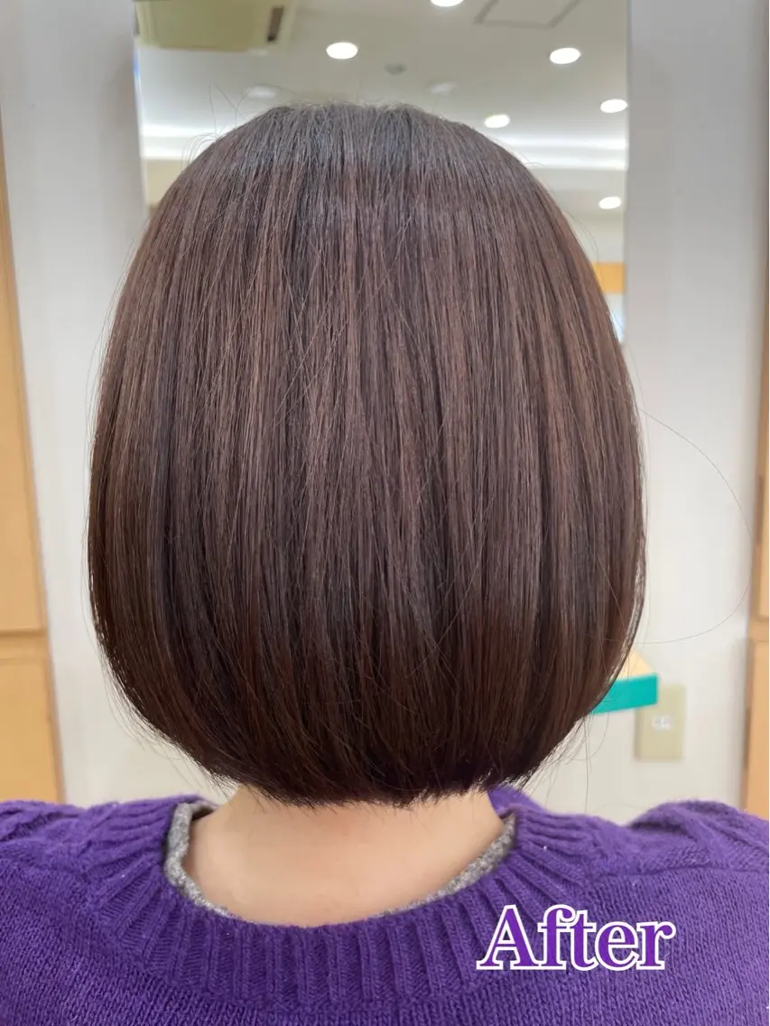 ショート カット ヘアカラー トリートメント 福原 亜祐美のヘアスタイル