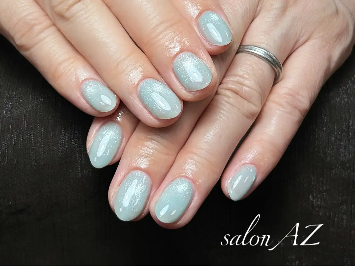 ネイル アートネイル フットネイル フレンチネイル マグネットネイル 持ち込み ハンドネイル salonAZ Miaのネイルデザイン
