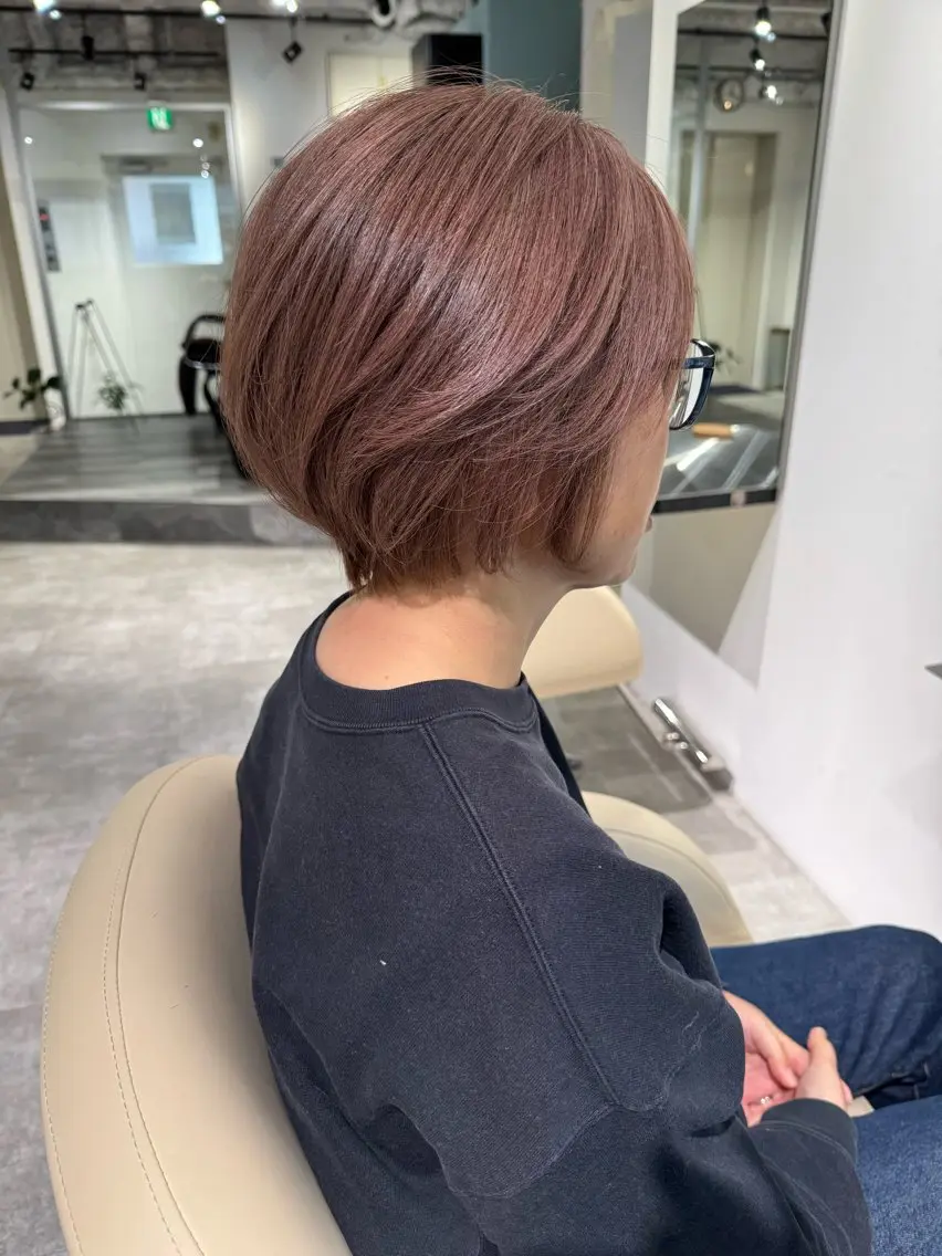 ショート カラー 夜23時まで予約🉑 reverieあきらのヘアスタイル