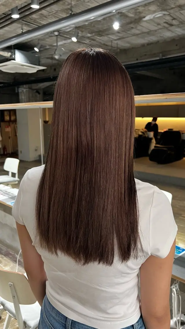 カラー ベージュカラー ブリーチ ピンクカラー 夏見 柚羽のヘアスタイル