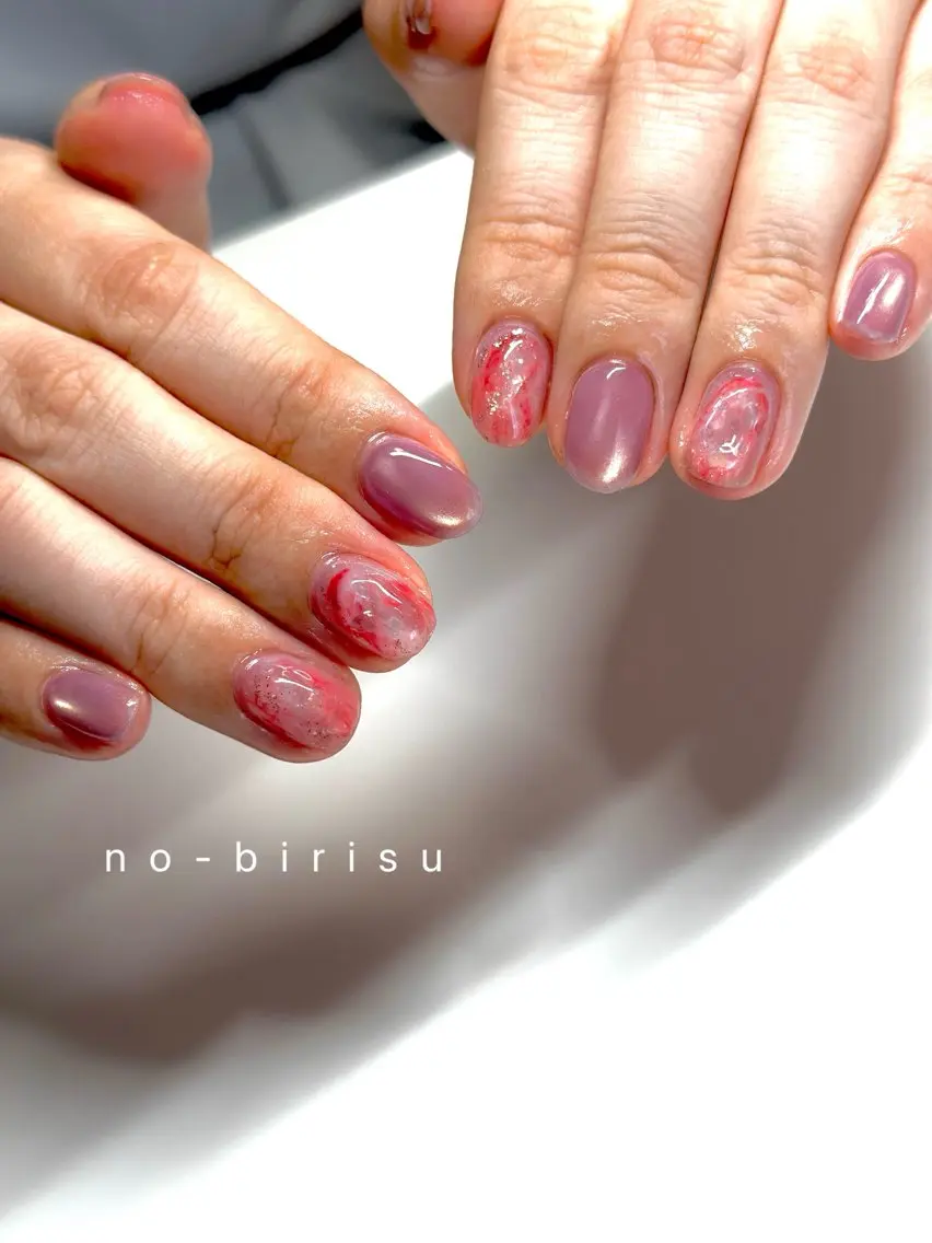 ショート ハンドネイル no-birisu nailのネイルデザイン