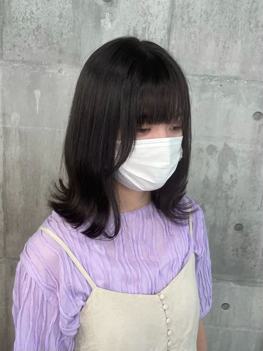 セミロング カラー ブリーチ ルミナホワイト セルフホワイトニングのその他イメージ