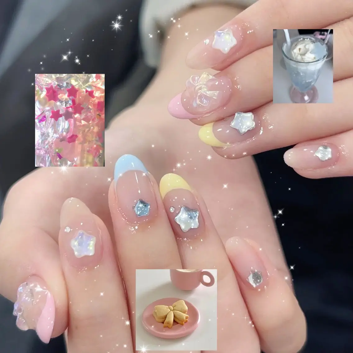 ネイル ハンドネイル 🪄mimi🎀 Midori🪽のネイルデザイン