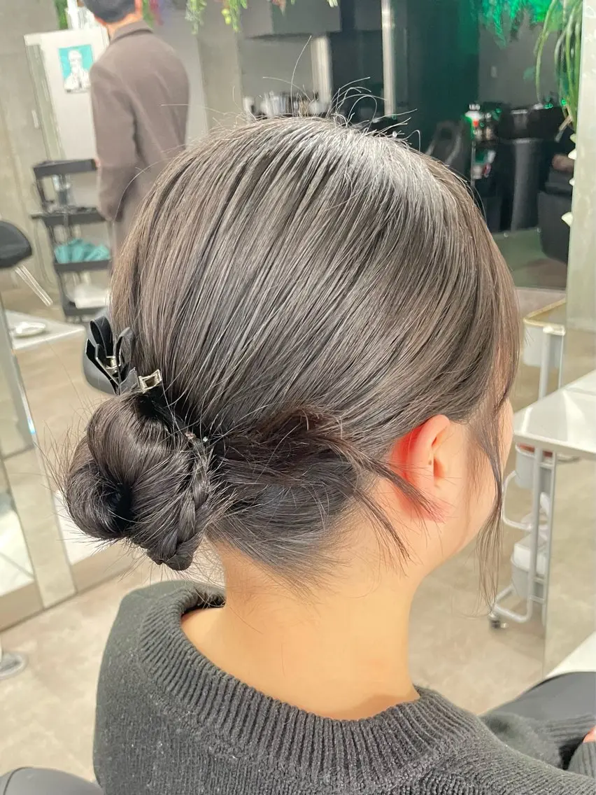 ヘアアレンジ ヘアセット 速水 ゆきののヘアスタイル