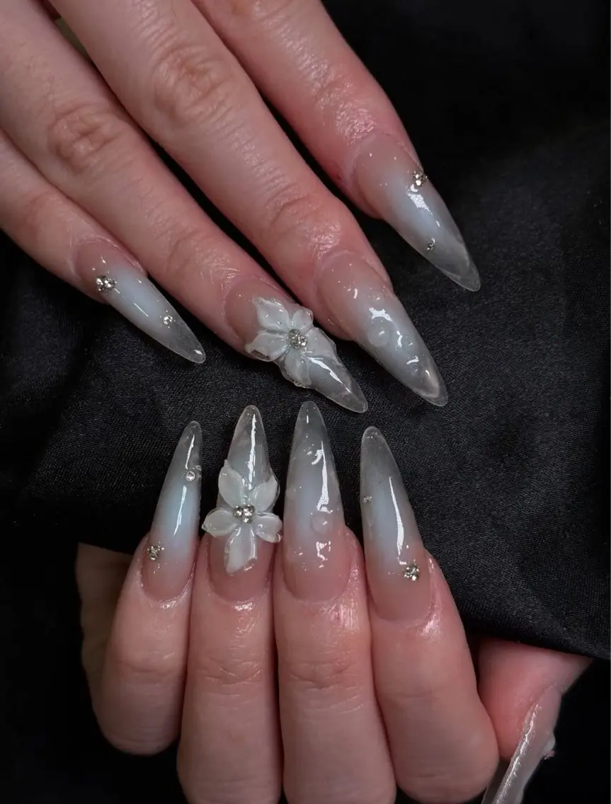 ネイル アートネイル 長さ出し フラッシュネイル ジェルネイル 韓国ネイル ハンドネイル Yuri.nail studioのネイルデザイン