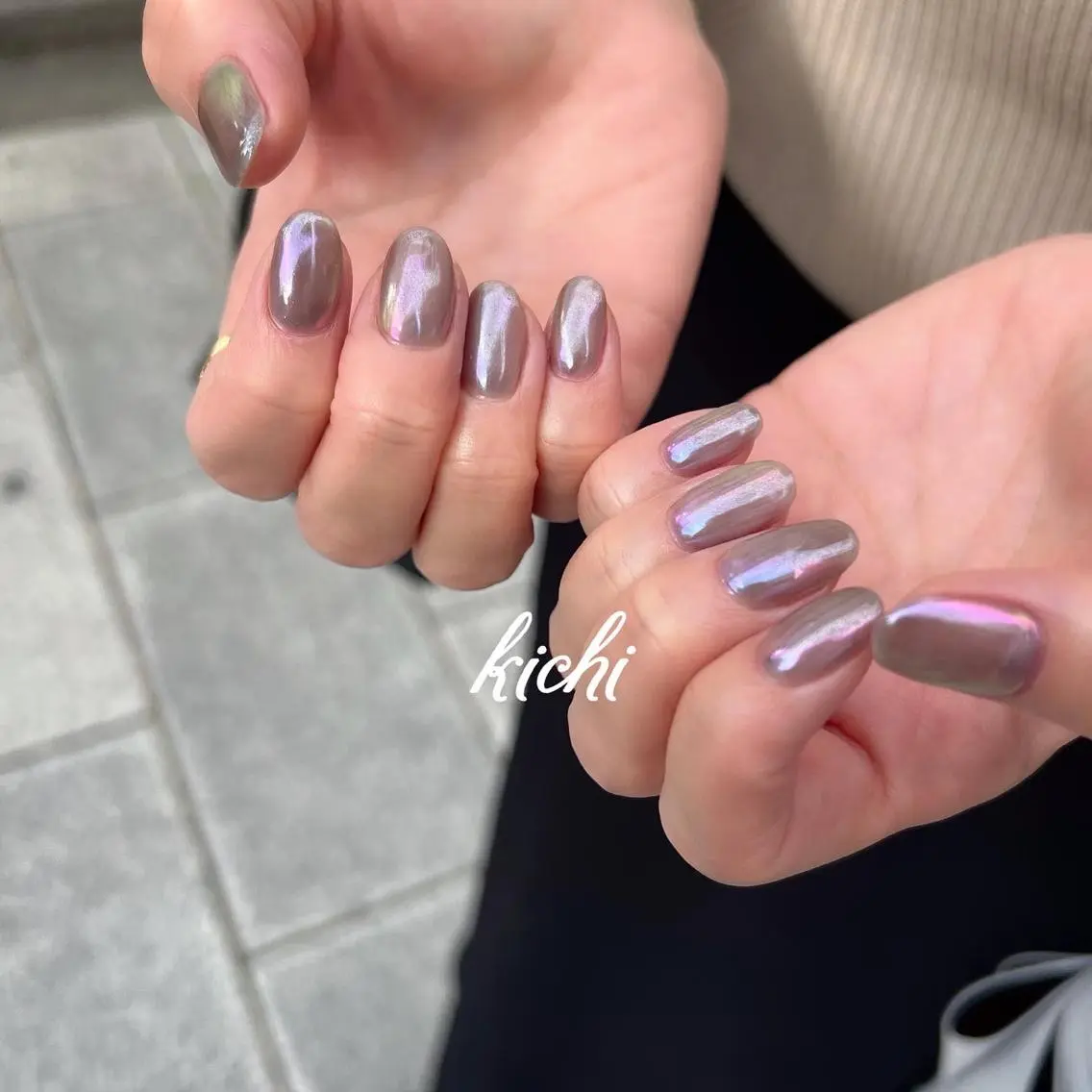 ネイル オーロラネイル ジェルネイル 持ち込み ニュアンスネイル パラジェル kichi・: *のネイルデザイン