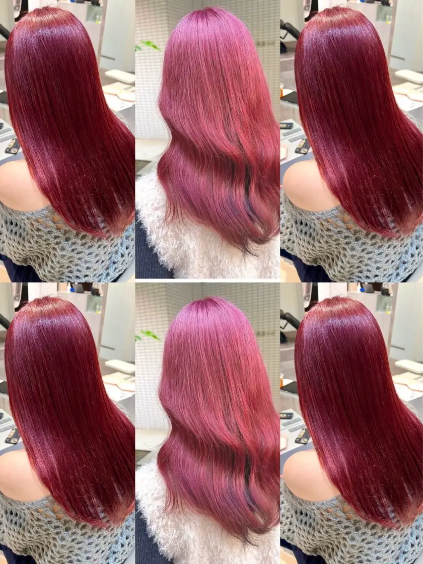 ミディアム カラー ピンクカラー 💎透明感カラー特化 💎TAISEIのヘアスタイル