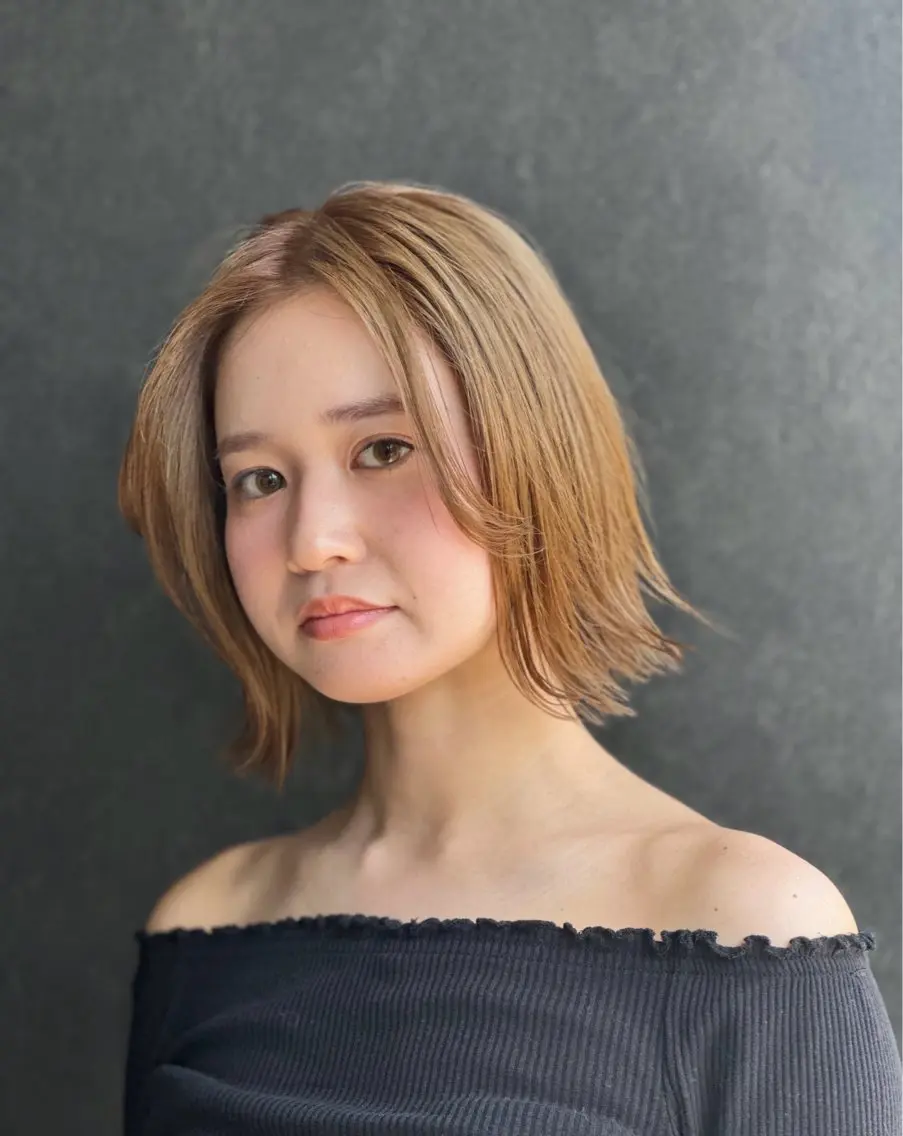 ミディアム 菊池 幹のヘアスタイル