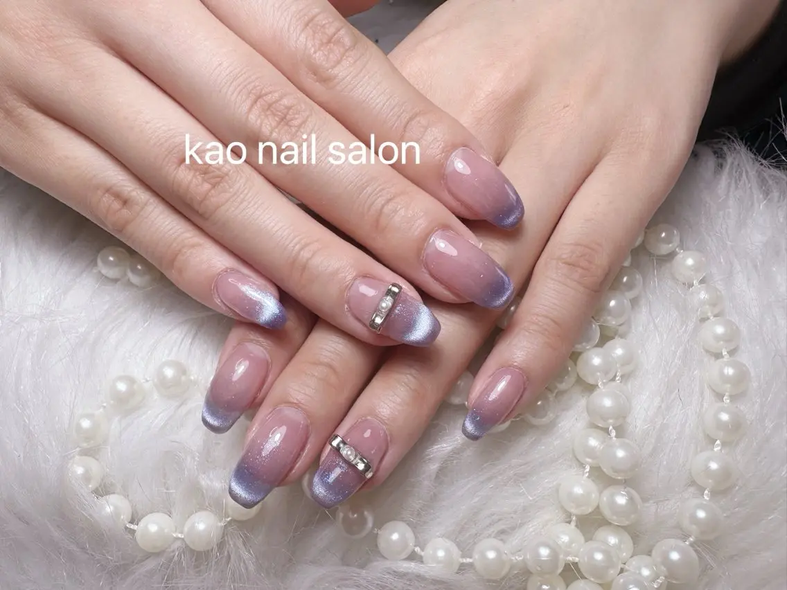 ネイル ハンドネイル kao nail マグネット/長さだしのネイルデザイン