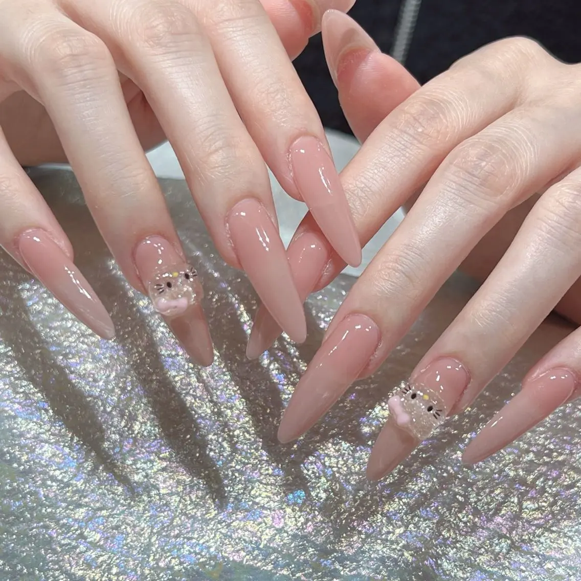 ネイル 🎀kira 長さだし💗モチ最高のネイルデザイン