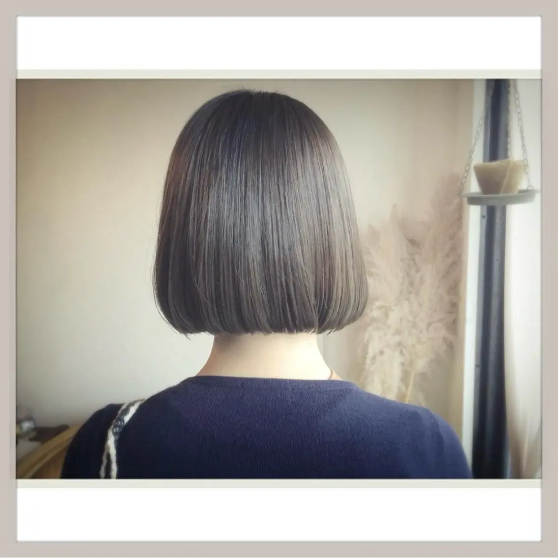 ミディアム カラー ボブ hair&make chambre宜野湾のヘアスタイル