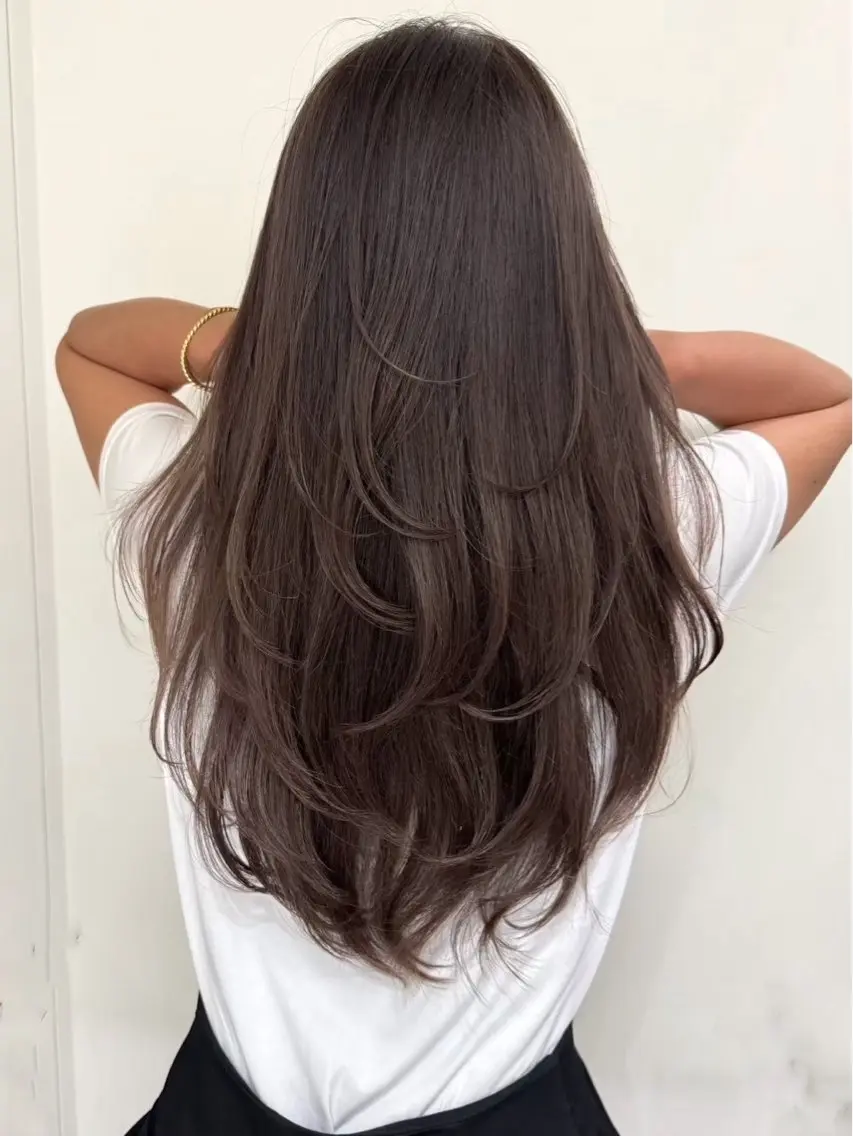 セミロング カラー ヘアアレンジ ヘアカラー 🫧透明感カラー/ Wカラー🫧namiのヘアスタイル
