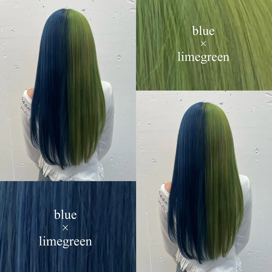 ミディアム カラー ブリーチ ブルーカラー デザインカラー ダブルカラー 学生 🌷︎あすか🌷 JILLSTUDIOのヘアスタイル