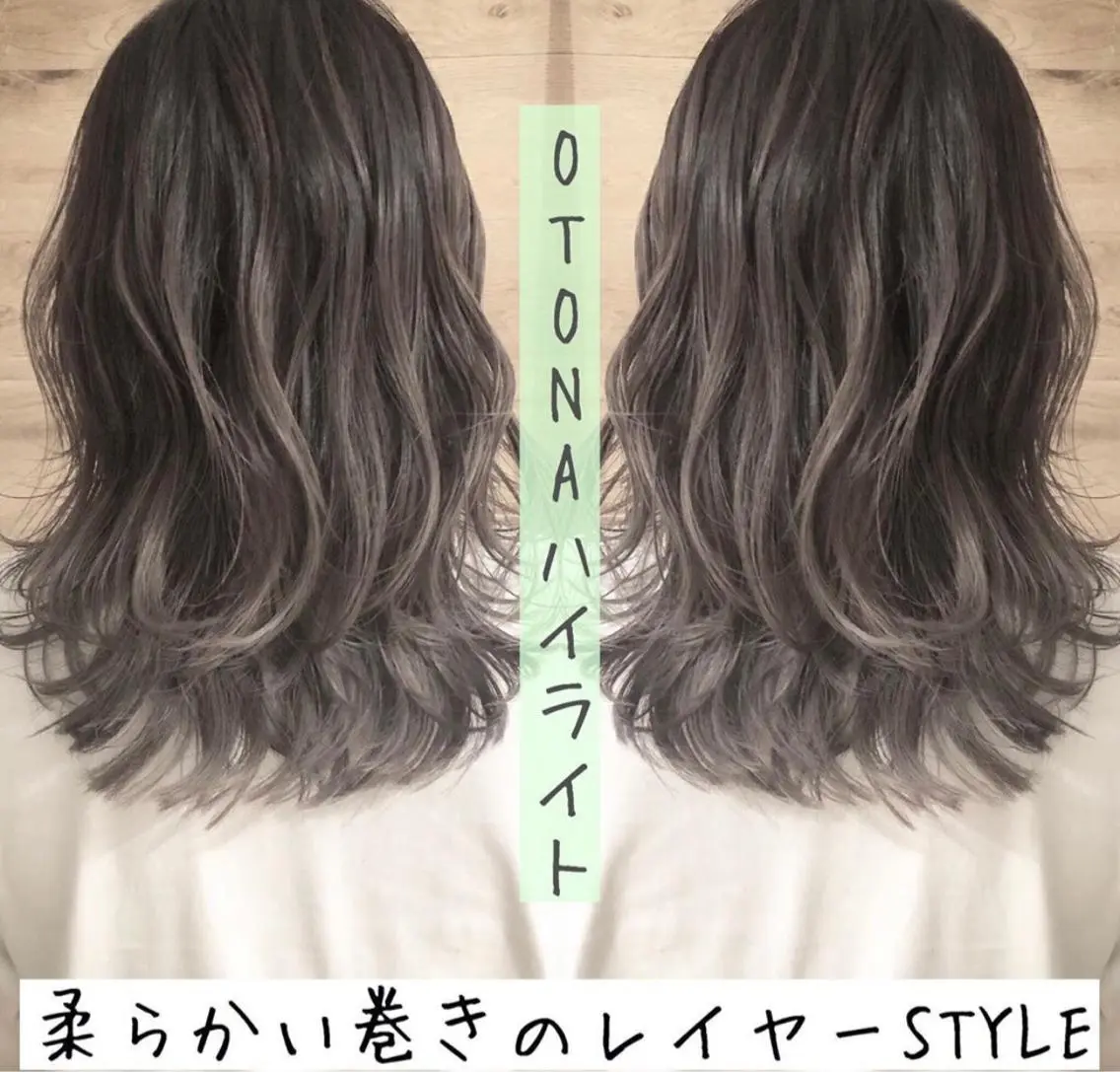 ミディアム カラー テトネ タカシのヘアスタイル