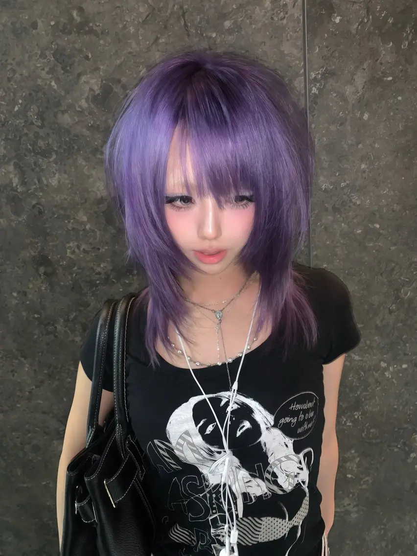 セミロング カラー ヘアカラー トリートメント y2k/レイヤー shunのヘアスタイル