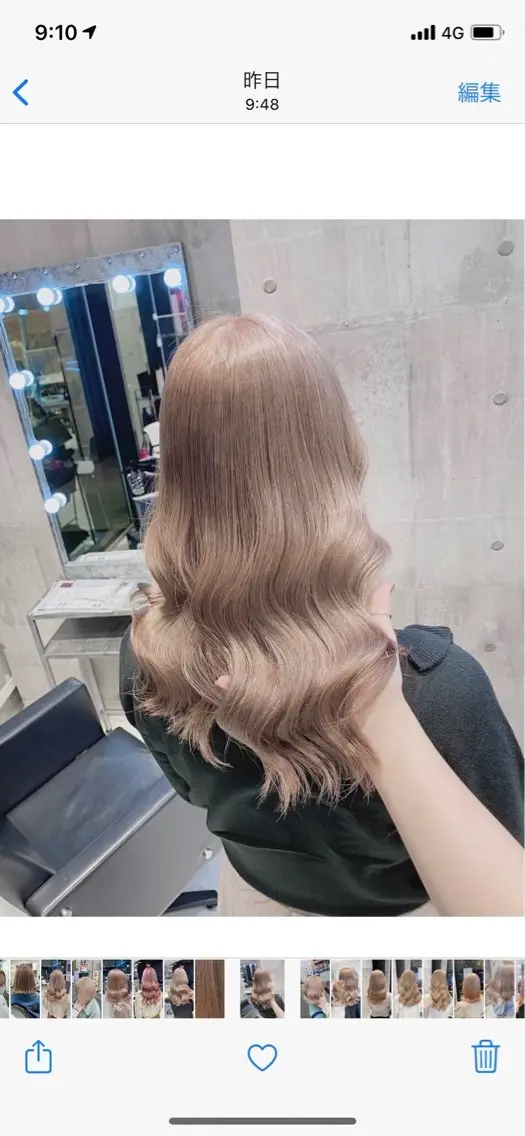 セミロング カラー アッシュ アッシュグレー ベージュカラー ブリーチ ブロンド 【ときめき屋さん🎀 ハイトーン大和🎀】のヘアスタイル
