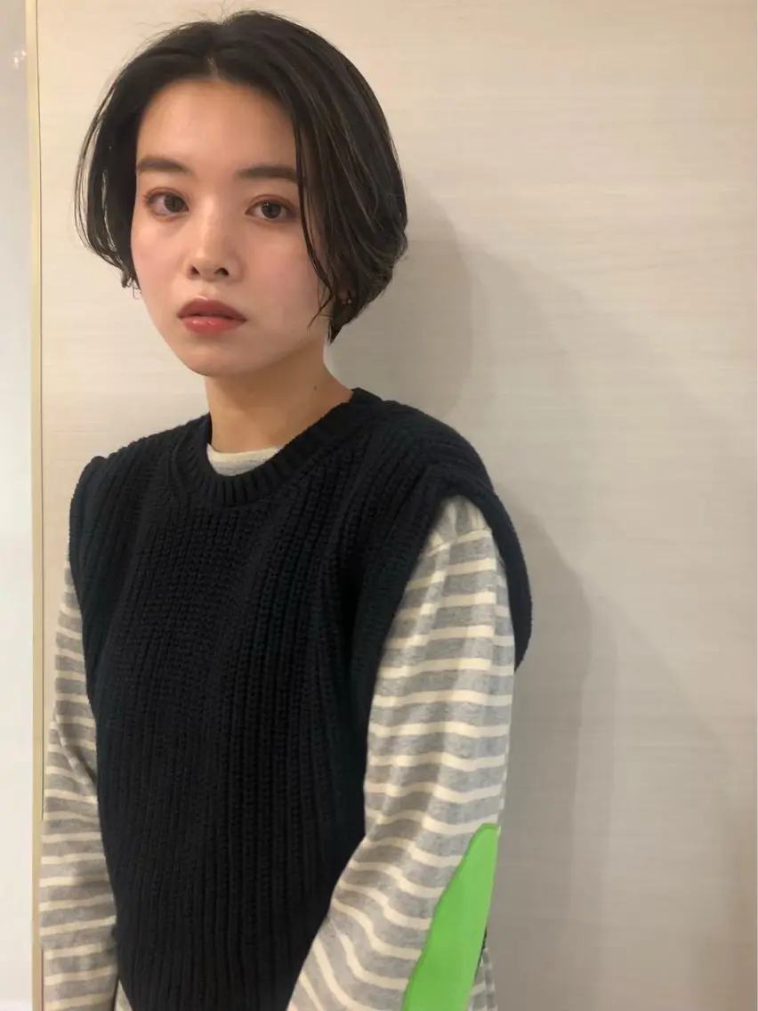 ショート カラー 沢井涼人 ✂︎ 艶髪のヘアスタイル