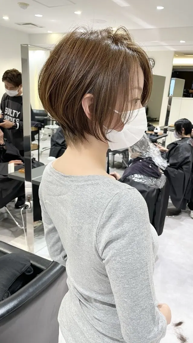 ショート 銀座/大人ショート /絶壁解消/若狭真央のヘアスタイル