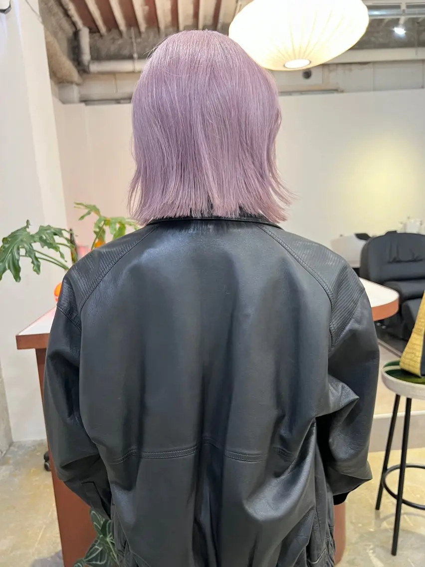 ミディアム カラー ヘアカラー 🫧suzuno 🫧ブリーチ強化のヘアスタイル