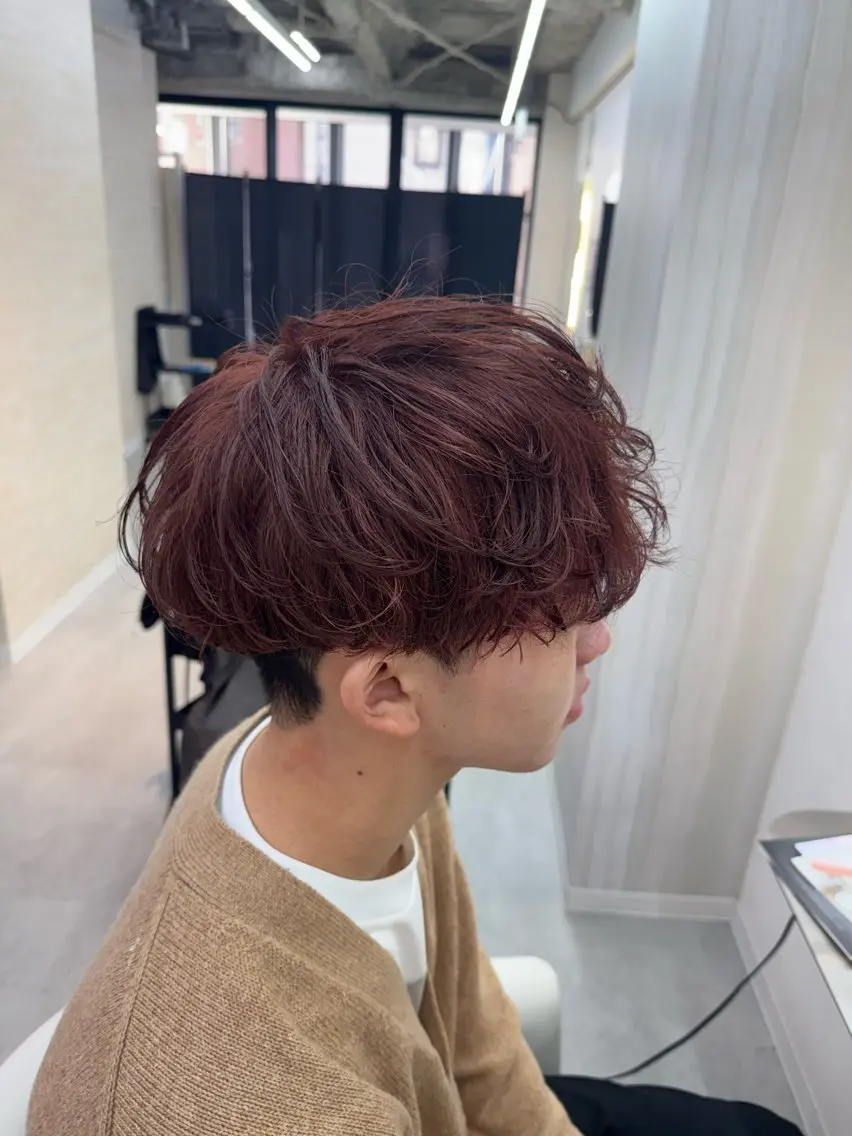 カラー パーマ メンズ カット パーマ 【メンズ特化】池袋 韓国スタイル飯塚のヘアスタイル