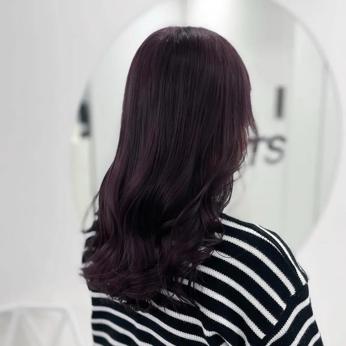 ミディアム カラー ヘアカラー トリートメント ヘッドスパ ヘアセット 🩵色落ち可愛い 寒色カラー🩵のヘアスタイル