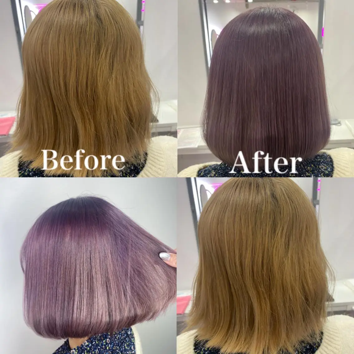 🌸イメチェンしたい方に🌸ダブルカラー(ブリーチ)➕トリートメント【インナーカラー/イヤリングカラー/グラデーション】の写真
