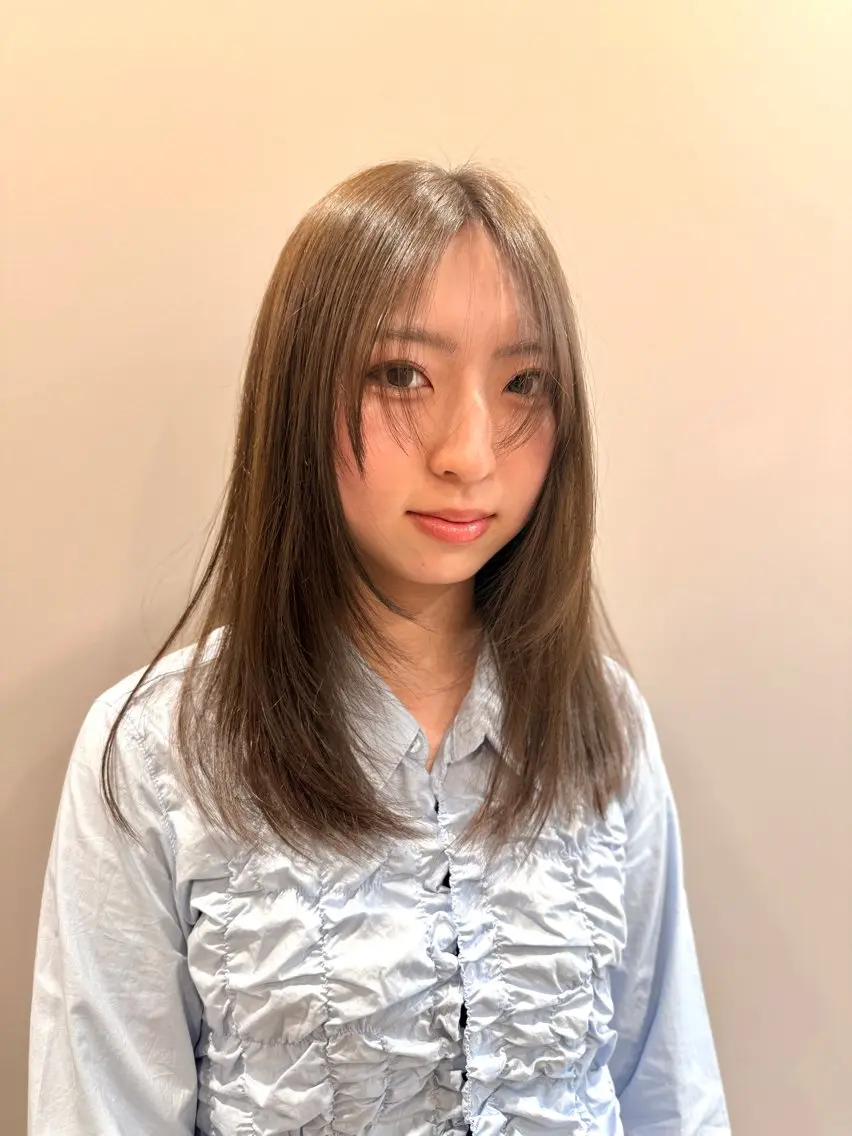 ロング カラー 透明感カラー ダークグレー ダークグレージュ グレージュ ヘアカラー 似合わせカラー/ 松岡茉和🐼🌈🌟のヘアスタイル