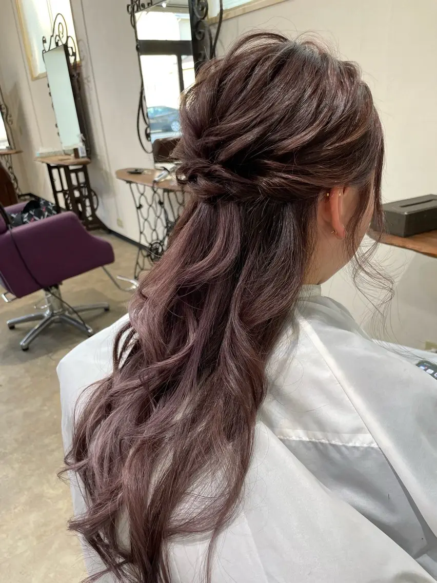 ロング ヘアセット 下林 雅明のヘアスタイル