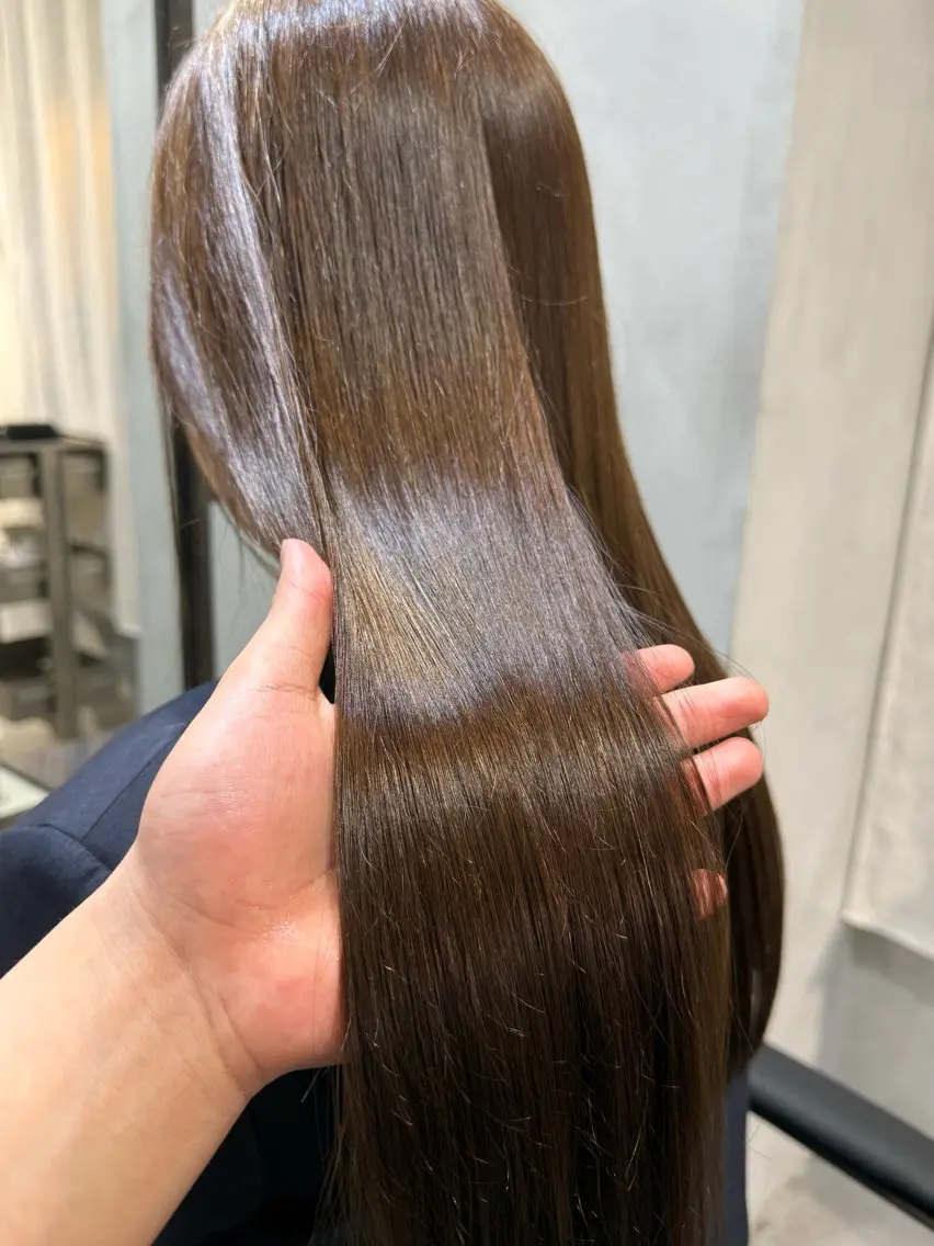 セミロング カラー ヘアカラー トリートメント 【銀座】艶髪/上品な カラー特化/涼のヘアスタイル