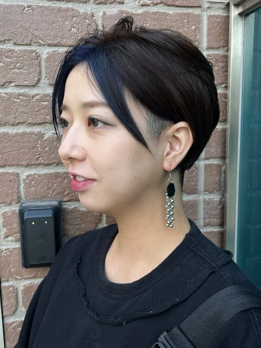 ミディアム カラー メンズ 久木原 ゆりのヘアスタイル