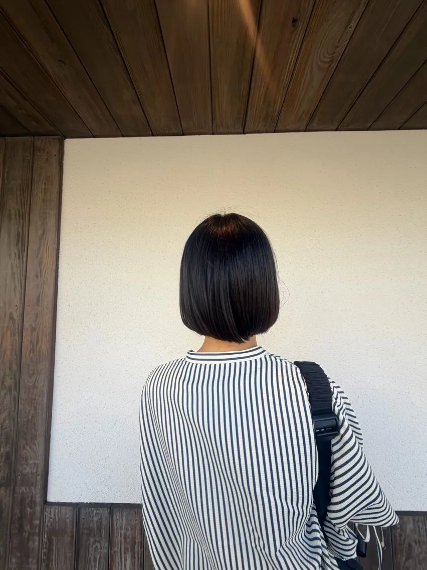 ミディアム ボブ カット 連下 愛唯のヘアスタイル