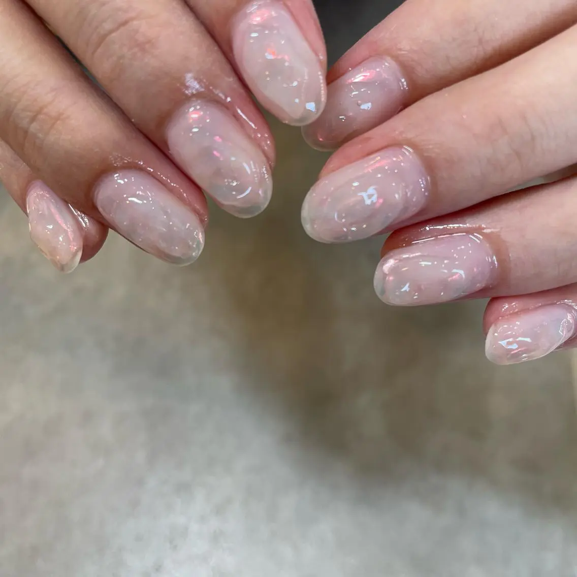ネイル オーロラネイル ぷっくりネイル Nail Salon Gummi.のネイルデザイン