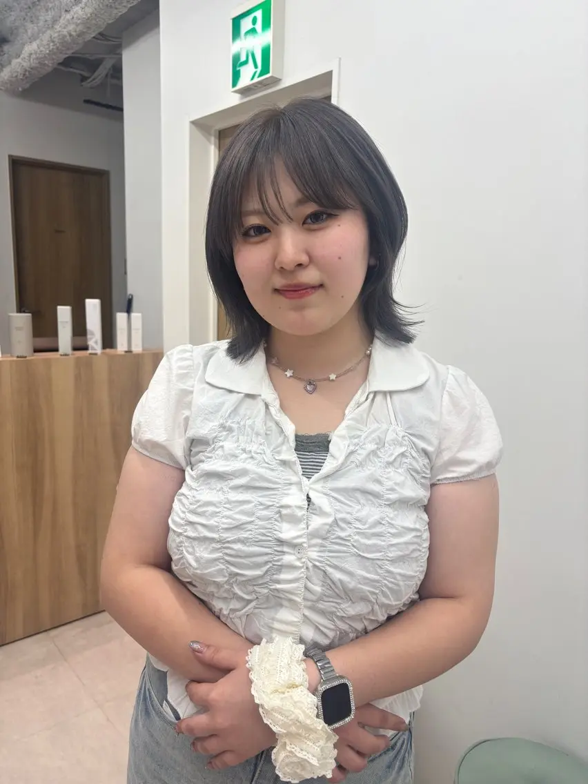 ミディアム ️🩵RINKA/ 艶color🩵のヘアスタイル