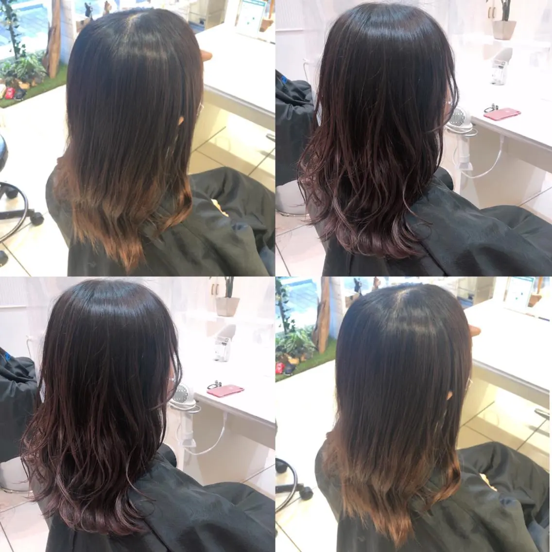 セミロング カラー 透明感カラー mahiro 🦎のヘアスタイル
