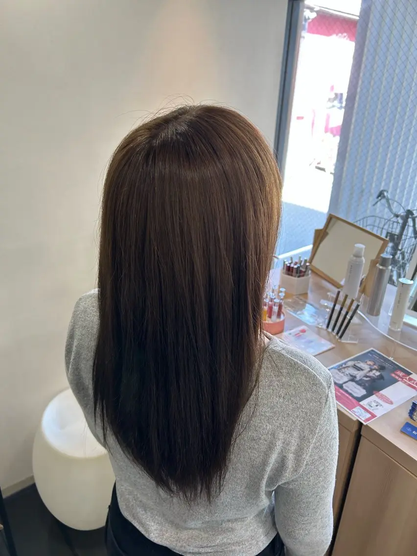 カラー ブリーチ ブリーチなしカラー ヘアカラー 海外ベージュカラー 茅ヶ崎/sakuraのヘアスタイル