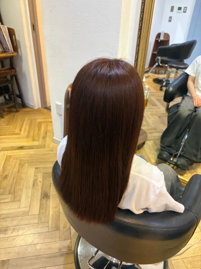 カラー レッドカラー カラーモデル募集中 natsukiのヘアスタイル