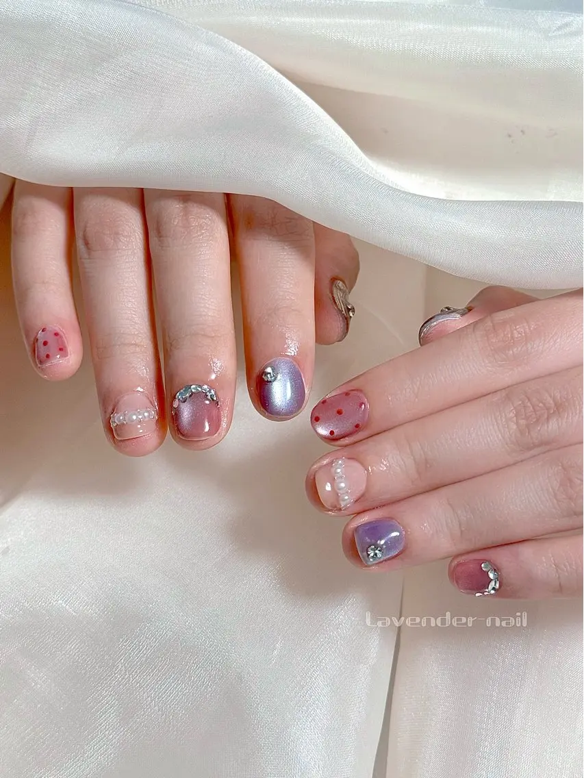 ネイル ハンドネイル Lavender nail·中島公園のネイルデザイン