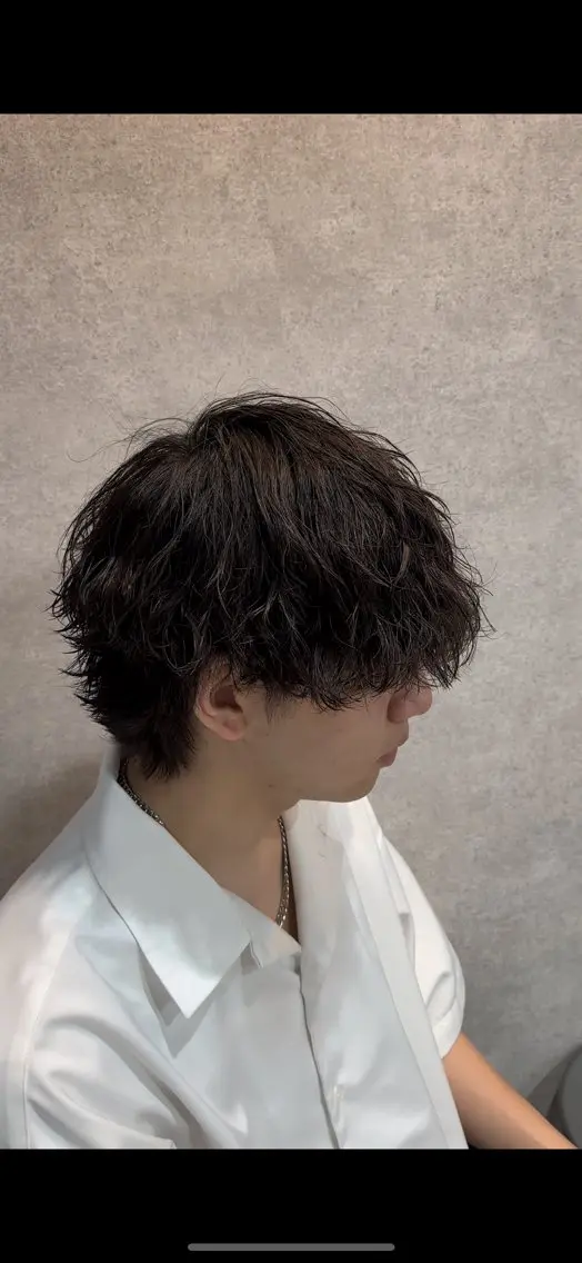 パーマ メンズ 波巻きパーマ メンズウルフカット ウルフカット カット パーマ トリートメント ヘッドスパ ヘアセット 🔥 メンズ 特化🔥RAIのヘアスタイル
