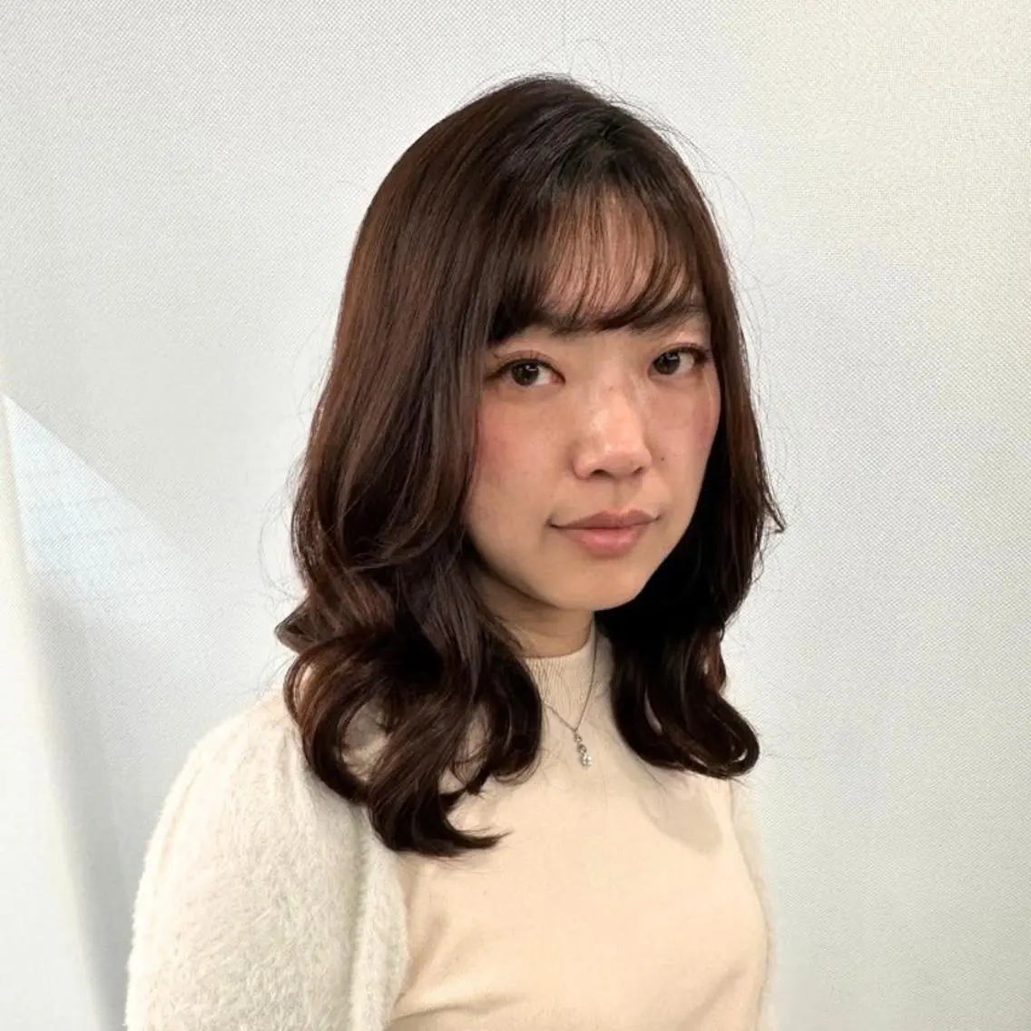 セミロング カラー ブラウンカラー チョコレートブラウン 透明感カラー 小顔カット ❇️安達 優心❇️ レイヤー/艶髪特化のヘアスタイル
